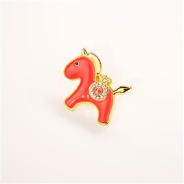 「福马呈祥」胸针